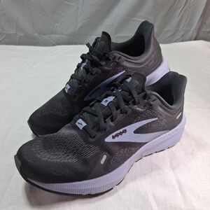 Brooks Launch 9 Womens Running Shoes Black Lavender Speed Size 8.5 B - FLAW READ